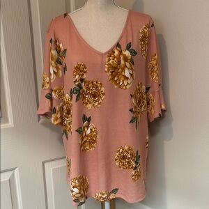 Floral Pink Top